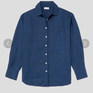 Ayr Linen Deep End shirt, Big Dipper size Xs EUC